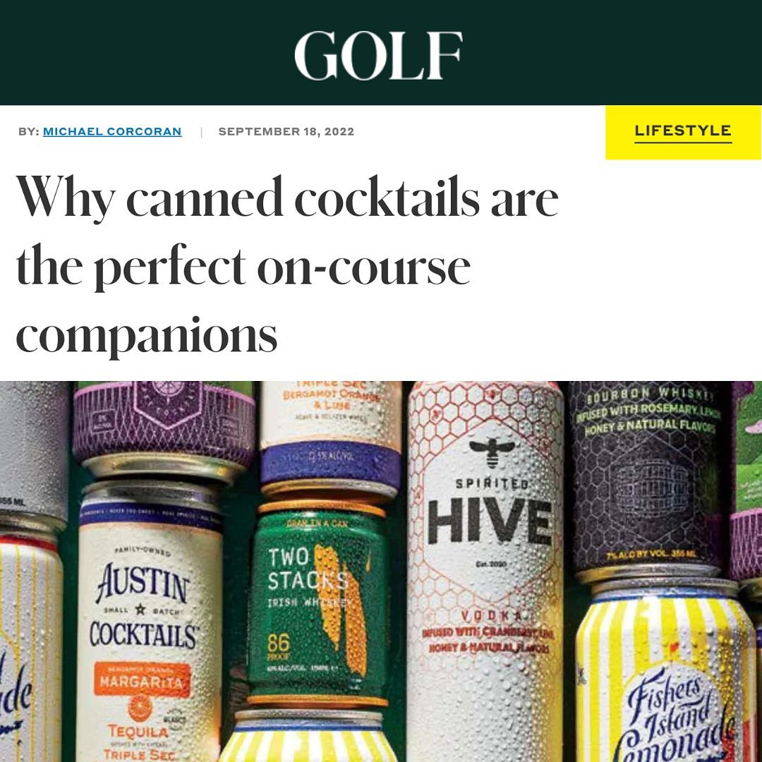 Austin Cocktails in Golf Magazine Image